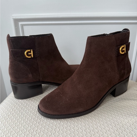 Shoes - New Cole Haan Women’s  Leather Brown Ankle Boots Size 8B